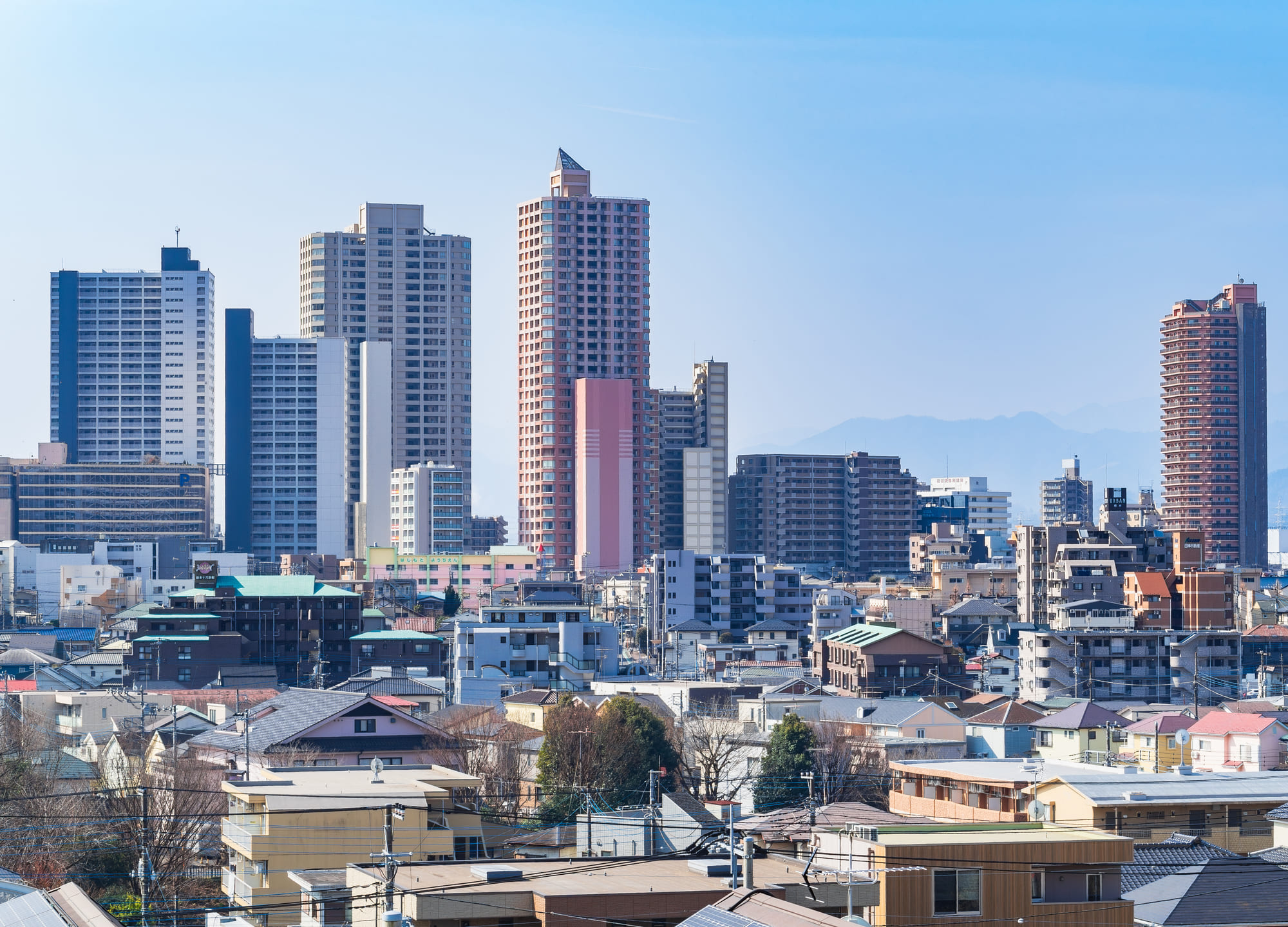 相模原市のタワーマンション群